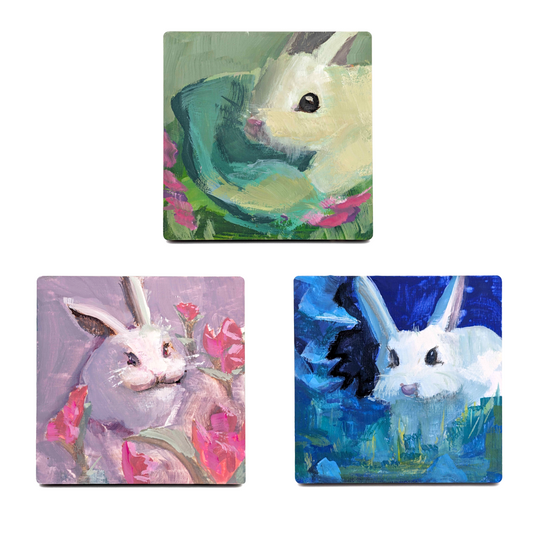 Handmade Bunny Coasters