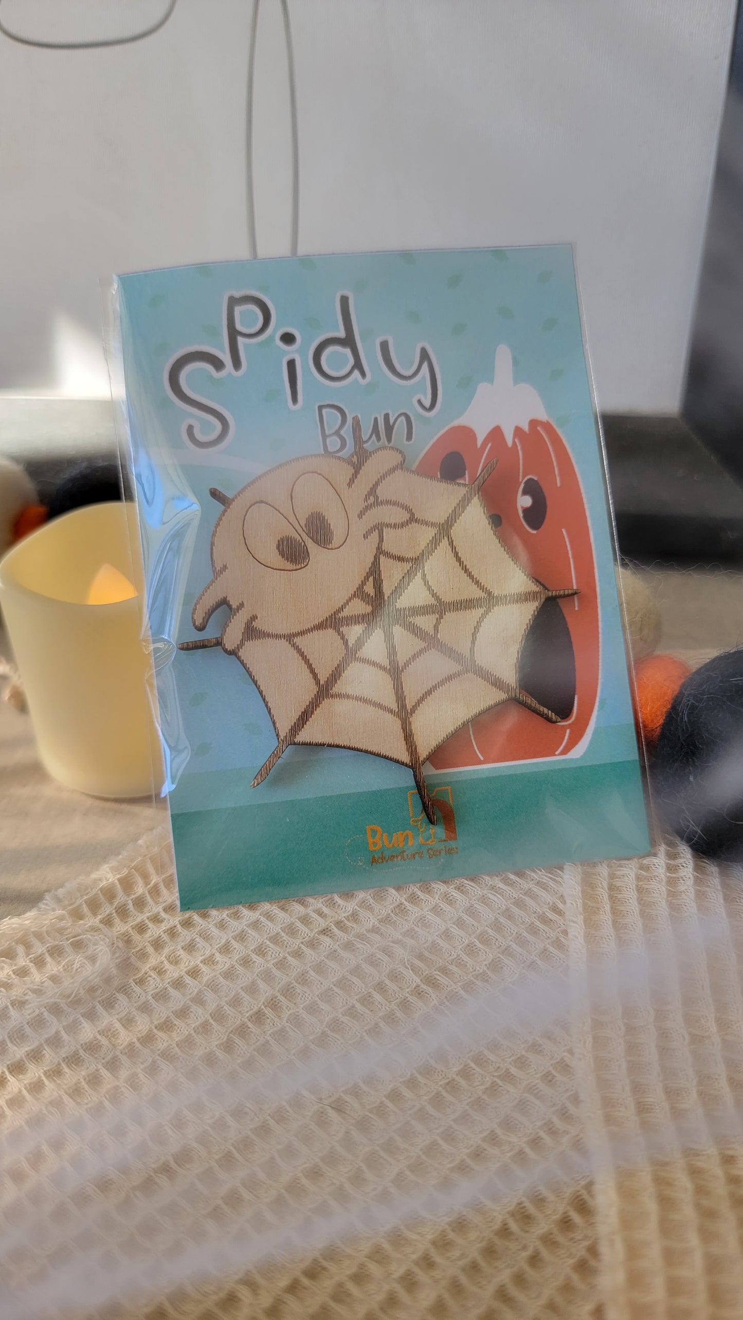 Spidy Bun Pinback Button