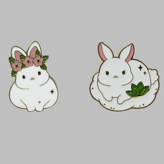 Bunny Enamel Pins Set 1