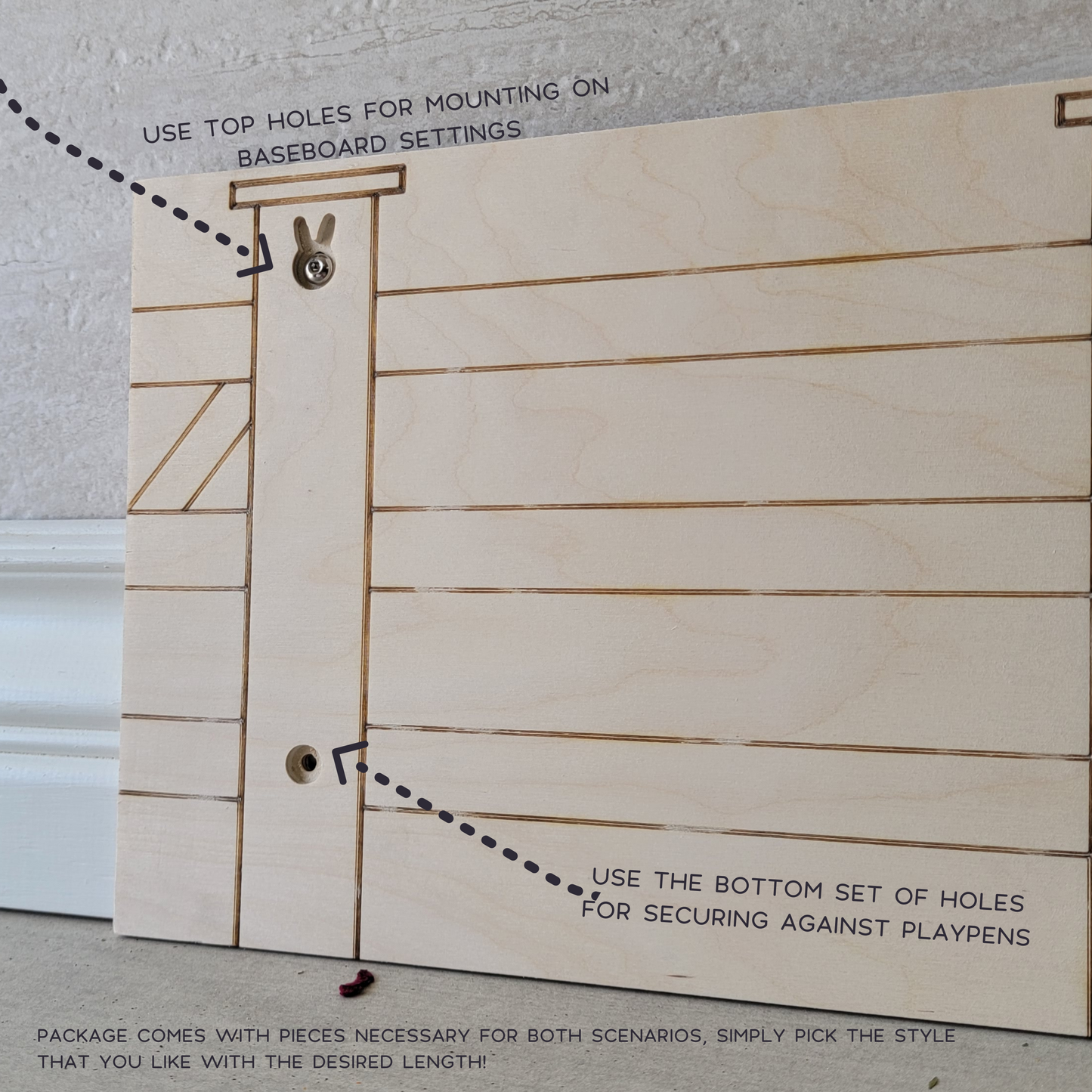 Baseboard Protector Panel