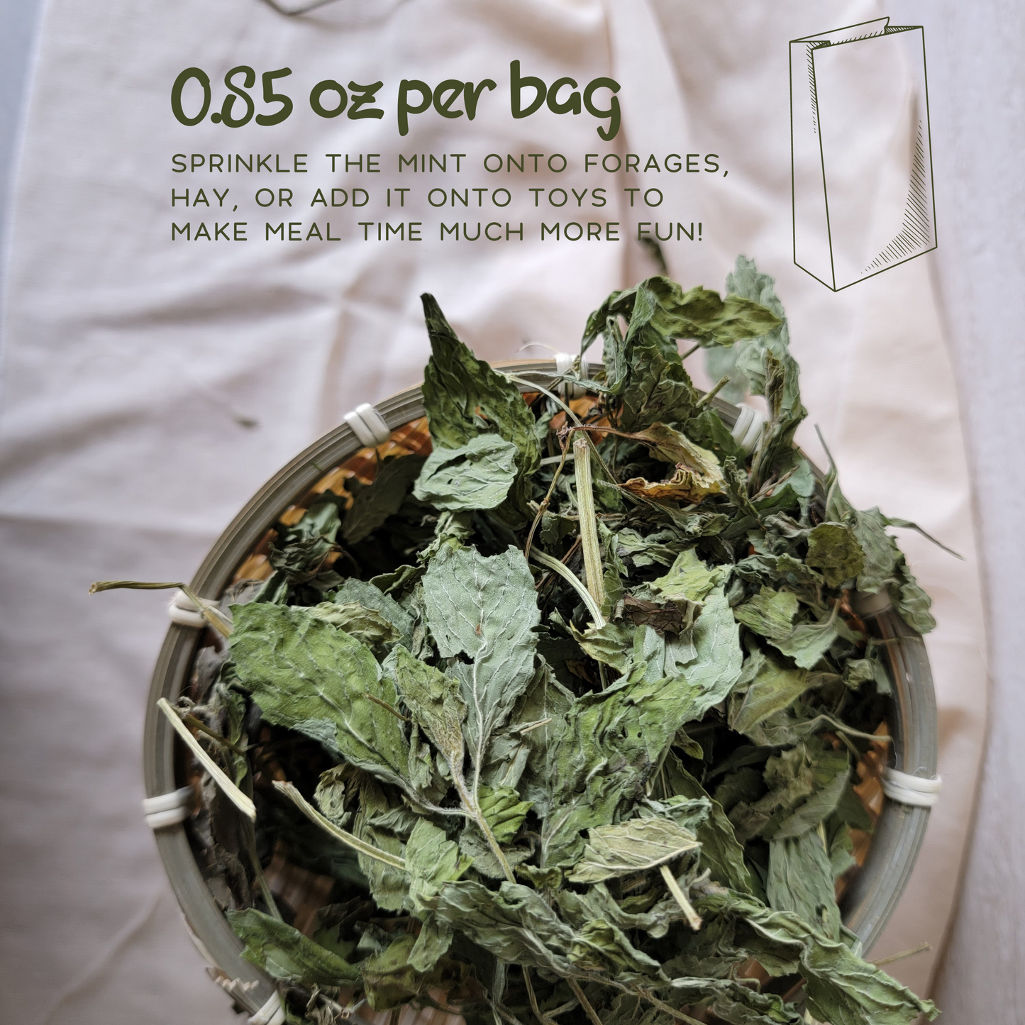 Dried Mint Herbs for Small Animals