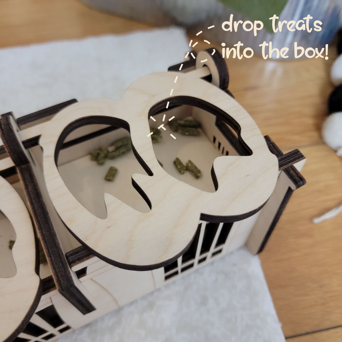 Halloween Trick or Treat Series Boooo Flip Box- Bunny Enrichment Puzzle Toy