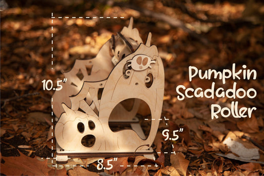 Halloween Trick or Treat Series- Pumpkin Scadadoo Roller Bunny Enrichment Puzzle Toy