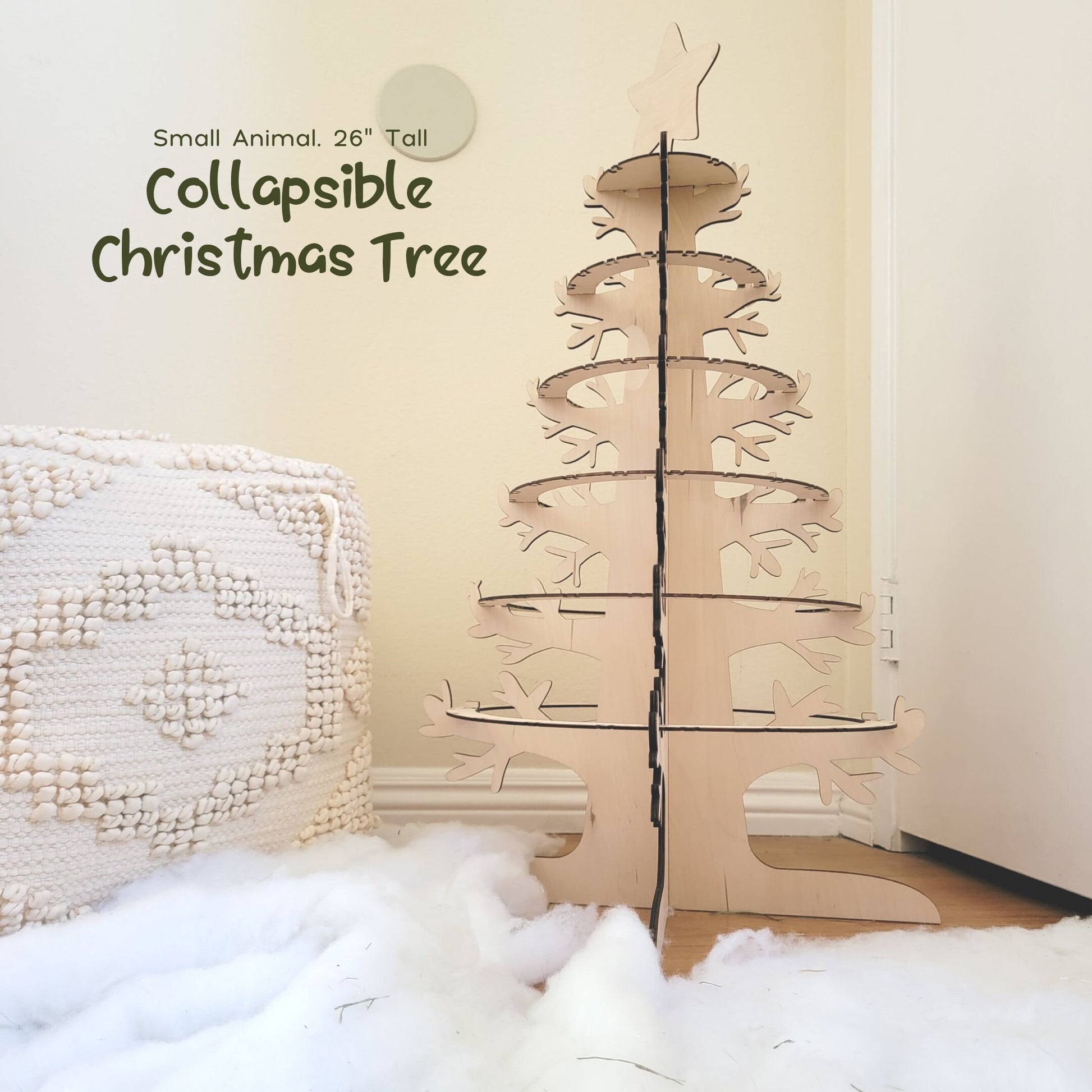 Rabbit Christmas Tree Enrichment Toy